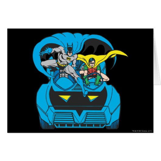 Batman & Robin Ride Batmobile Cards (Front Horizontal)