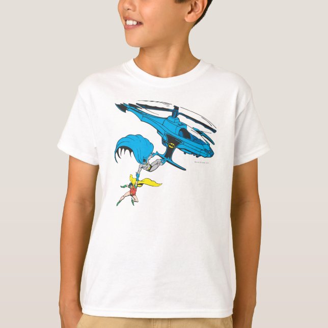 Batman & Robin Ride Helicopter T-Shirt (Front)