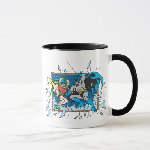 Batman  Robin Shatter Window Mug