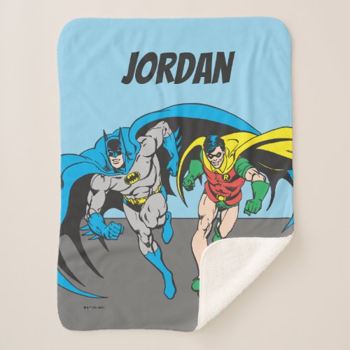 Batman  Robin Sherpa Blanket