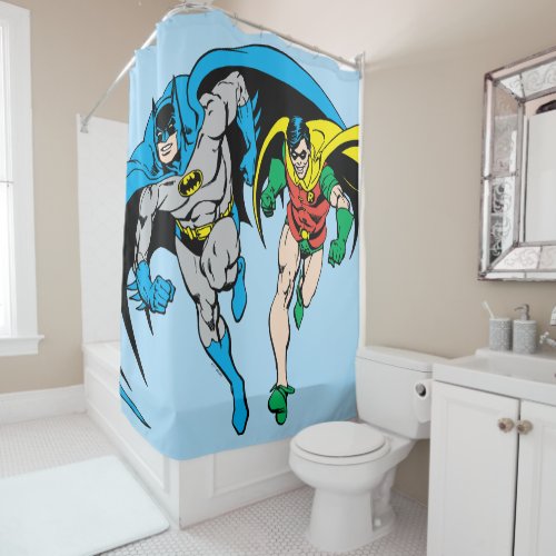 Batman  Robin Shower Curtain