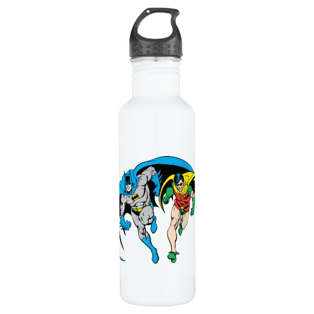 Batman & Robin Stainless Steel Water Bottle (Front)