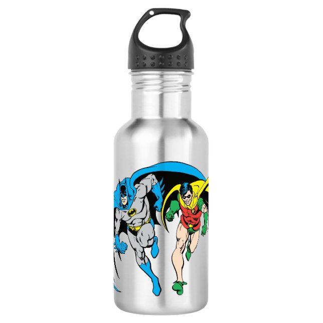 Batman & Robin Stainless Steel Water Bottle (Front)