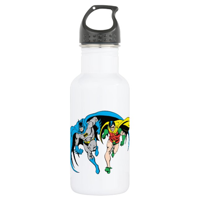Batman & Robin Stainless Steel Water Bottle (Front)