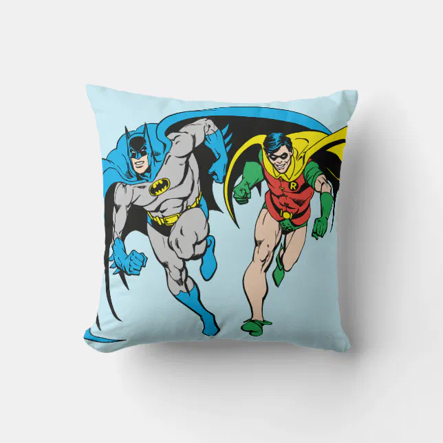 Batman & Robin Throw Pillow Zazzle