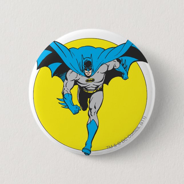 Batman Runs Forward Button (Front)