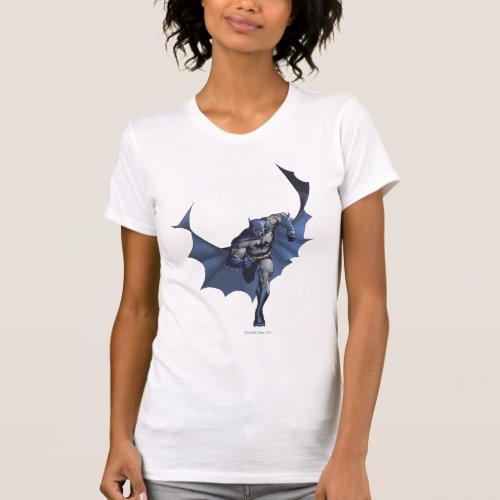 Batman runs with flying cape T_Shirt