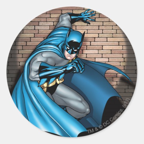 Batman Scenes _ In the Spotlight Classic Round Sticker