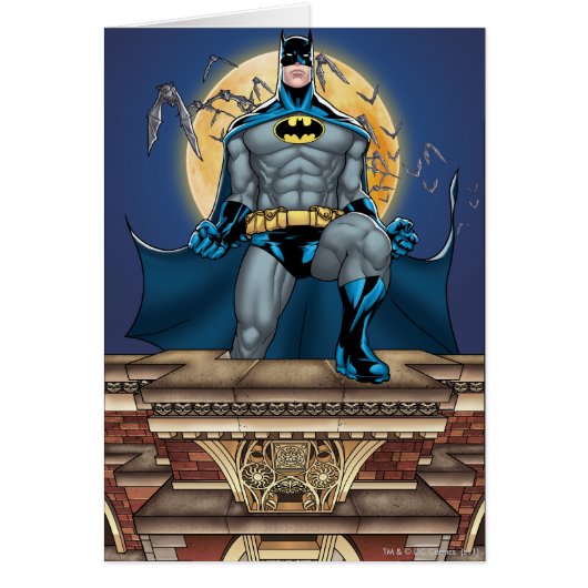Batman Scenes - Moon Front View Cards (Front)