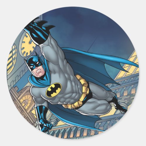 Batman Scenes _ Soaring Classic Round Sticker