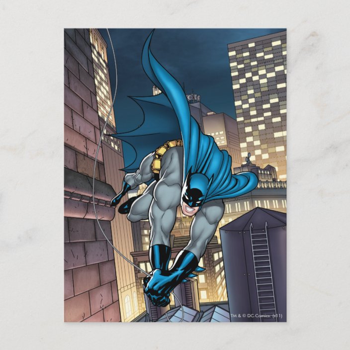 Batman Scenes - Swinging Low Postcard | Zazzle.com