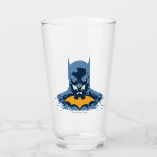Batman Shattered Bust With Gold Logo Glass
