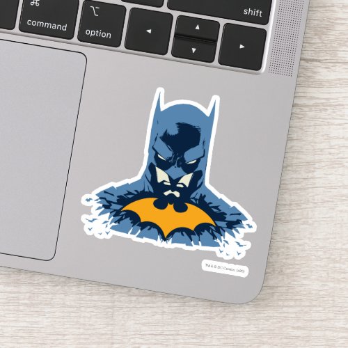 Batman Shattered Bust With Gold Logo Sticker