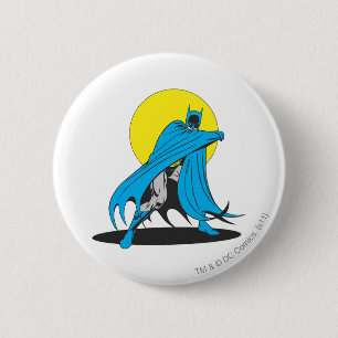 Batman Shields Himself Pinback Button