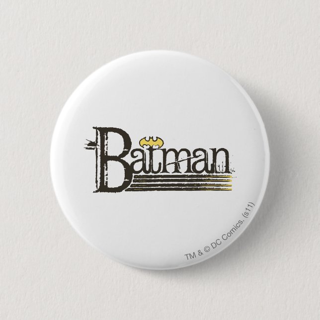 Batman Showtime Letters Pinback Button (Front)