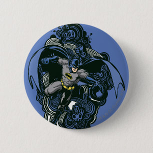 Batman Skulls/Ink Doodle 2 Pinback Button