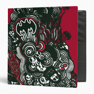 Batman Skulls/Ink Doodle Binder