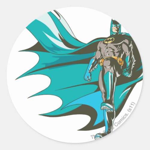 Batman Standing Classic Round Sticker