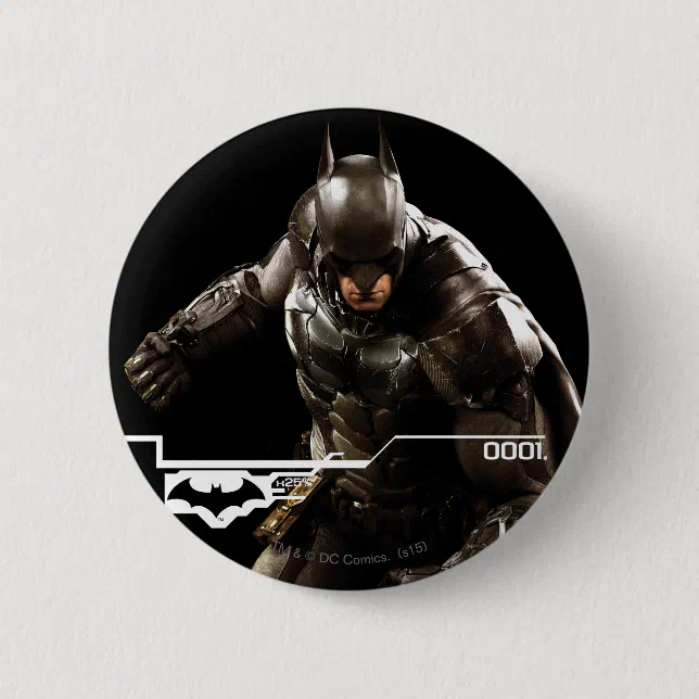 Batman Standing With Cape Pinback Button | Zazzle
