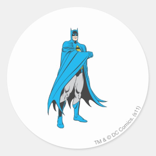 Batman Stands 2 2 Classic Round Sticker