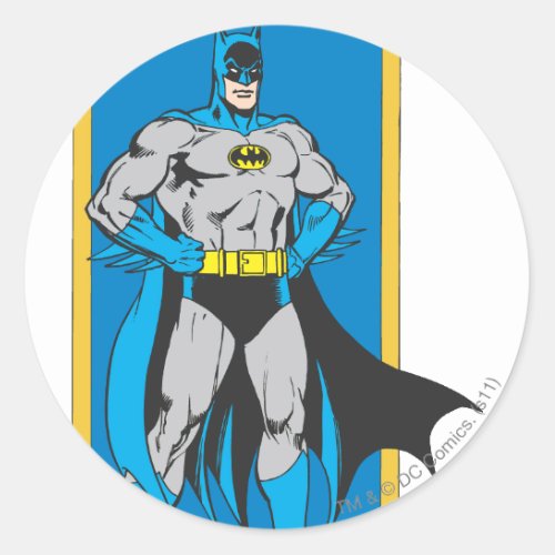 Batman Stands 2 Classic Round Sticker