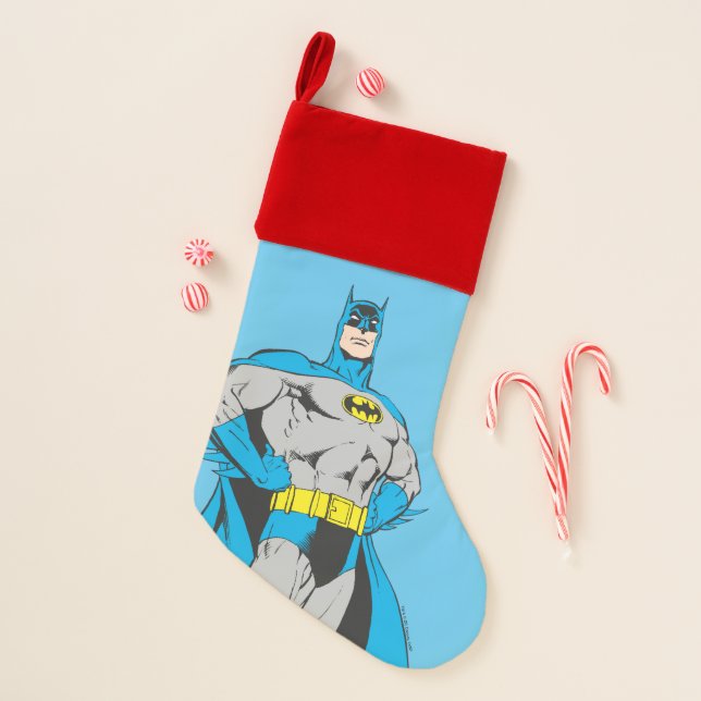 Batman Stands Christmas Stocking (Front)