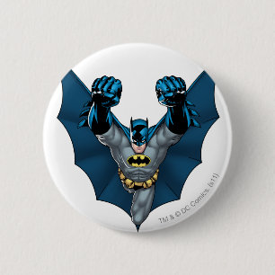 Batman Stands Pinback Button