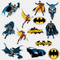 Diecut Vinyl BATMAN LOGO Decal Sticker Comic Dark Knight Colored