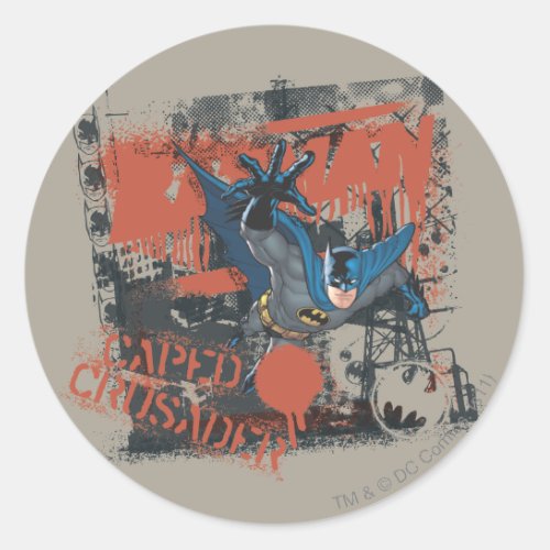 Batman Street Heroes _ 1 _ Sprung Forward Classic Round Sticker