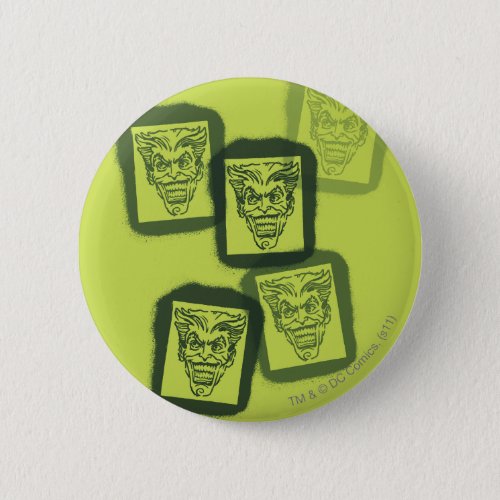 Batman Street Heroes _ 6 _ Joker Green Stamps Button