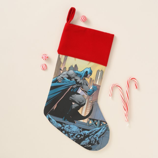 Batman strong look right christmas stocking (Front)