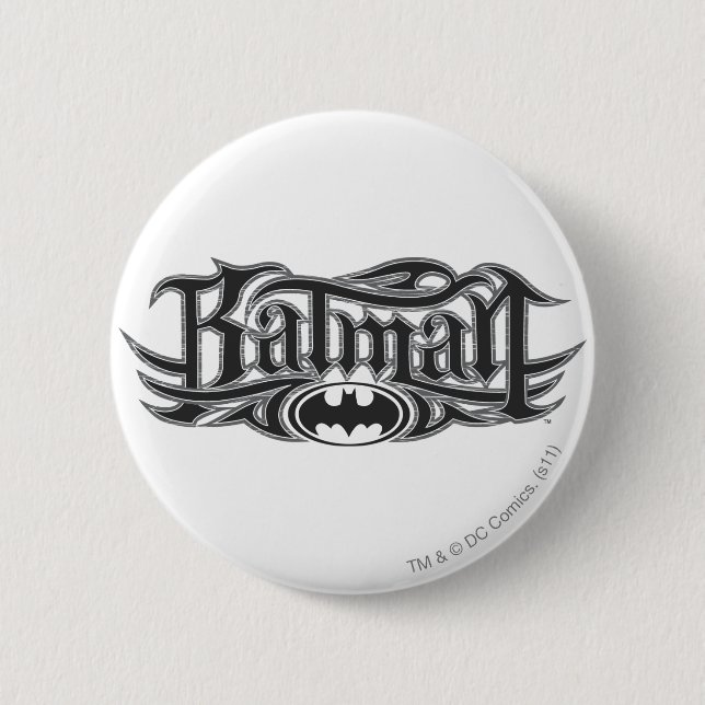 Batman | Stylized Logo Pinback Button (Front)