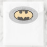 Batman Super Hero Baby Shower Oval Sticker