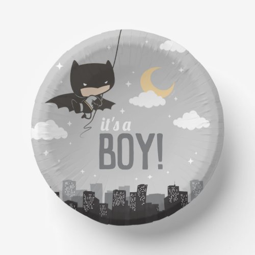 Batman Super Hero Baby Shower Paper Bowls
