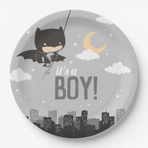 Batman Super Hero Baby Shower Paper Plates