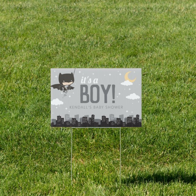 Batman Super Hero Baby Shower Sign (Insitu)