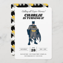 Batman Super Hero Birthday Invitation