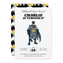 Batman Super Hero Birthday Invitation