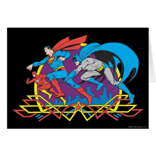 Batman + Superman + Flash Cards (Front Horizontal)