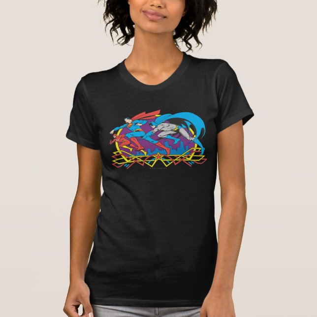Batman + Superman + Flash T-Shirt (Front)