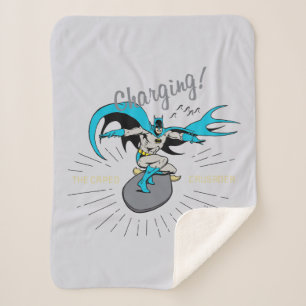 Batman Surfing - Charging! Sherpa Blanket