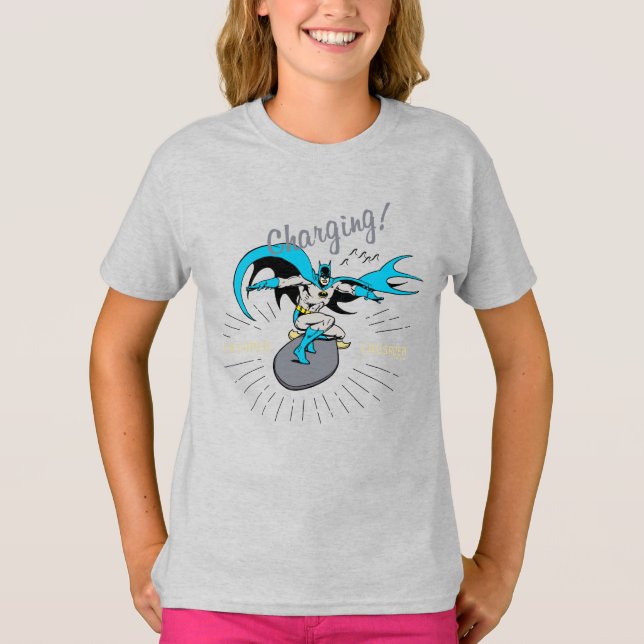 Batman Surfing - Charging! T-Shirt (Front)