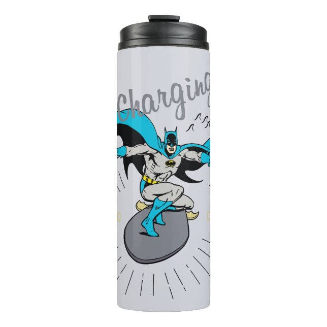 Batman Surfing - Charging! Thermal Tumbler (Front)