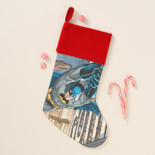 Batman Swings from Rope Christmas Stocking