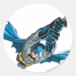 Batman Swings from Rope Classic Round Sticker
