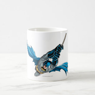 Batman Swings from Rope Coffee Mug