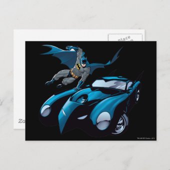 Batman Swings Over Postcard | Zazzle