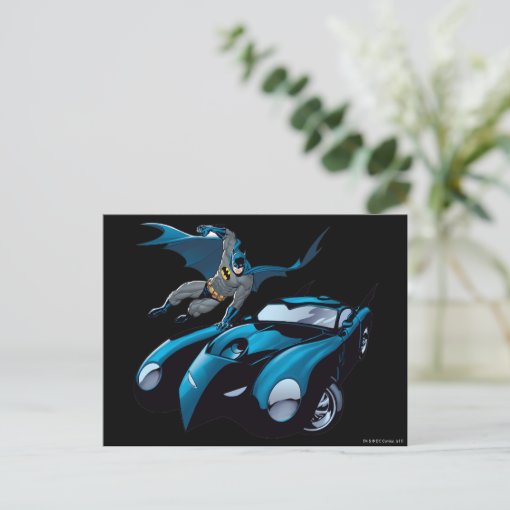 Batman Swings Over Postcard | Zazzle