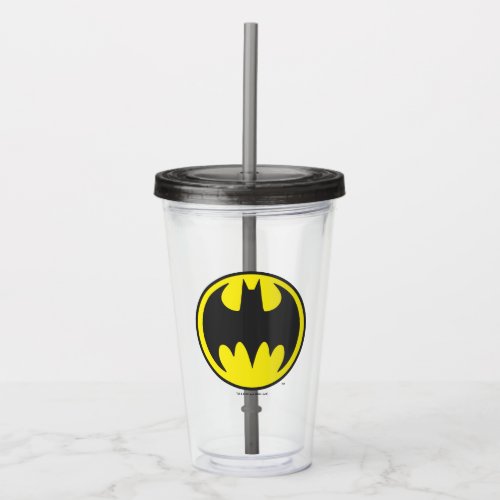 Batman Symbol  Bat Circle Logo Acrylic Tumbler