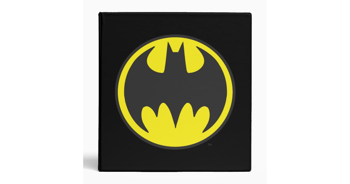 bat art symbol Circle Logo Batman Bat Zazzle Binder  Symbol